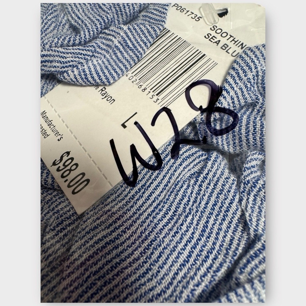 NWT Premise L Soothing Sea Blue Sleeveless Smocked Wide Leg Jumpsuit - Picture 9 of 9